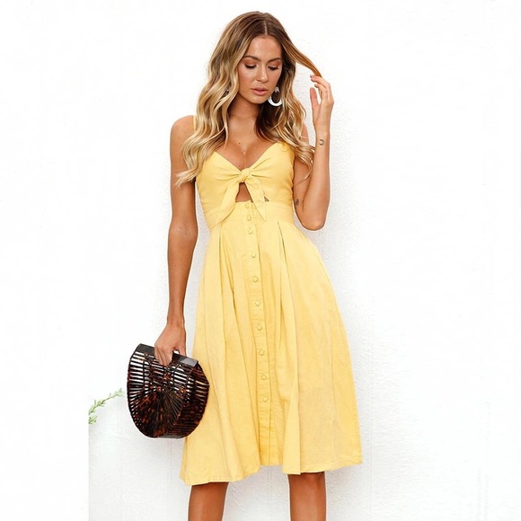 camilla yellow dress